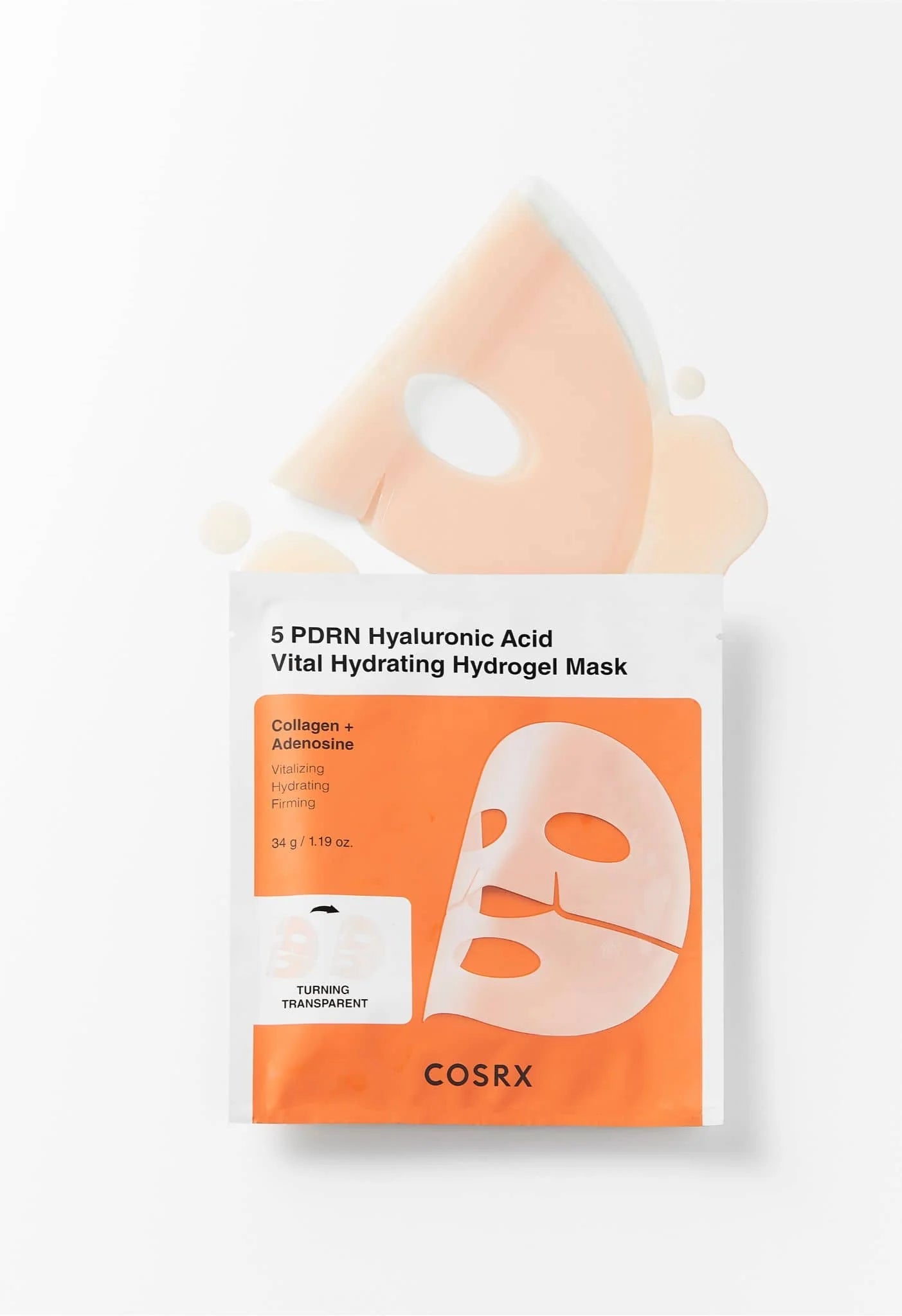 COSRX 5 PDRN Hyaluronic vital hydrogel mask 3pz
