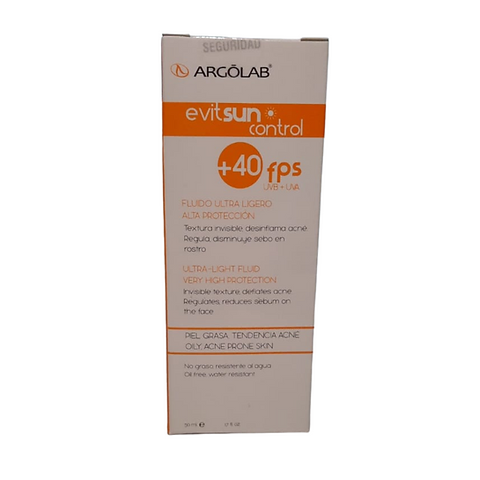 ARGOLAB Evitsun control FPS40+ anti-ancé piel grasa