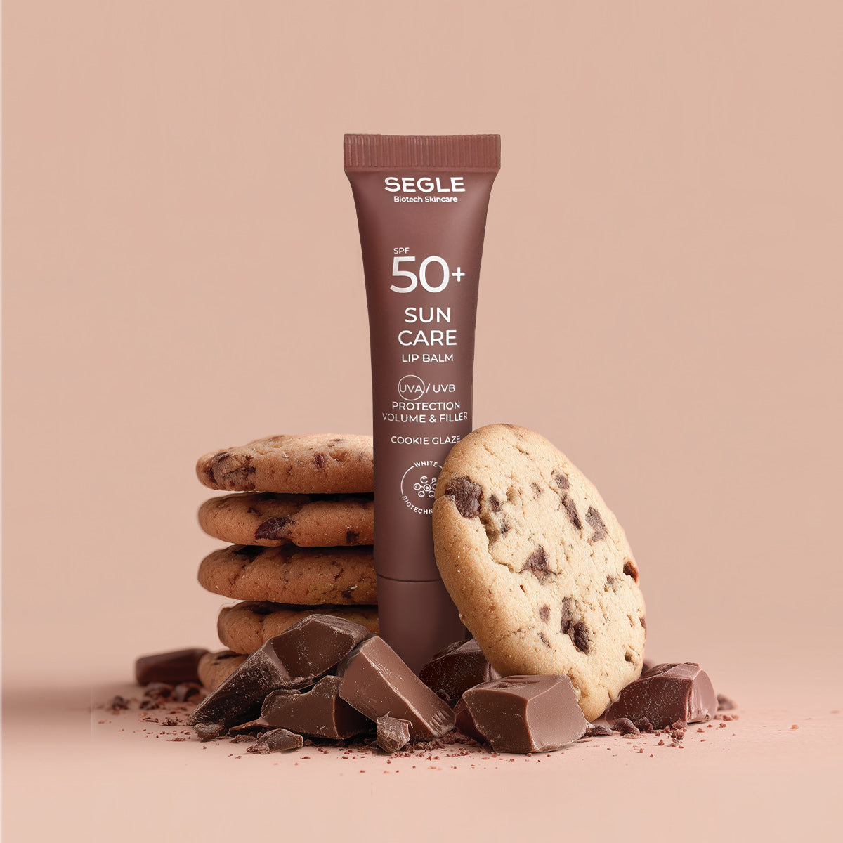SEGLE Lip balm FPS50+ 7ml - Cookie glaze (marrón)