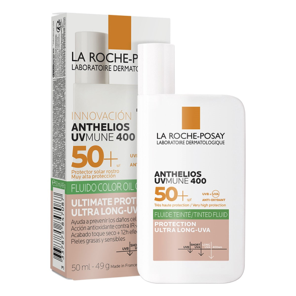 LRP ANTHELIOS UVMUNE 400 Oil control fluido FPS50+ con color 50ml