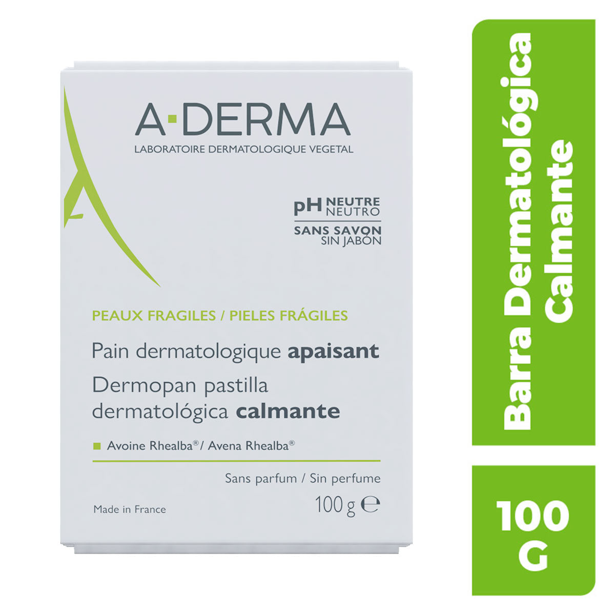 ADERMA Barra limpiadora dermatológica calmante 100gr