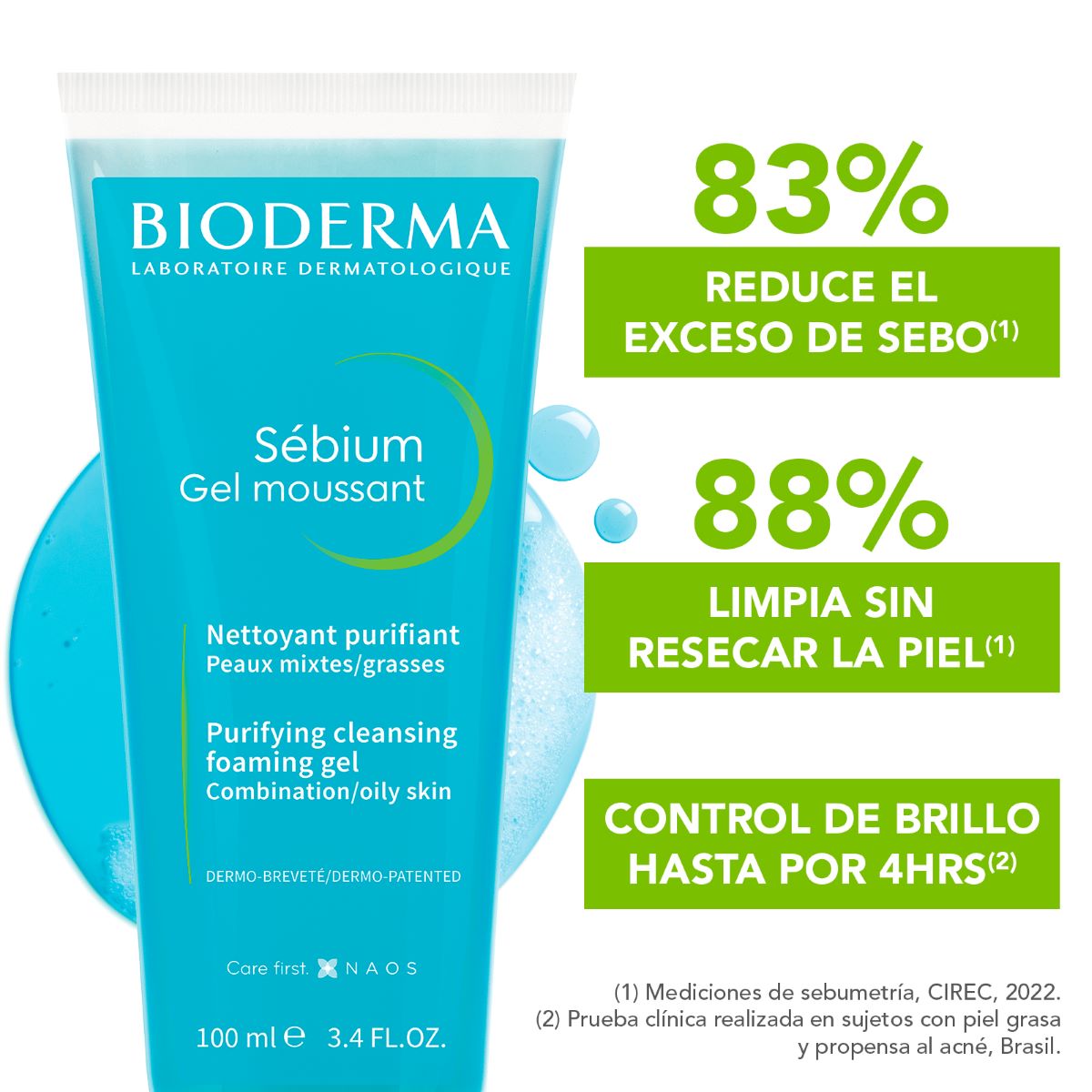 BIODERMA Sébium Gel Moussant 100 Ml