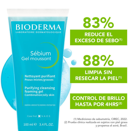 BIODERMA Sébium Gel Moussant 100 Ml