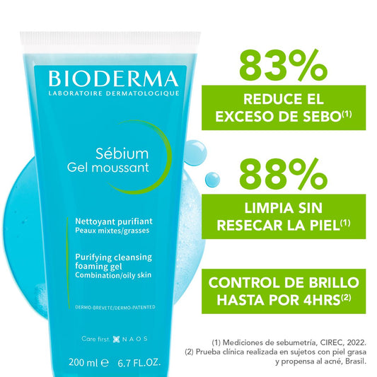 BIODERMA Sébium Gel Moussant Tubo 200 Ml