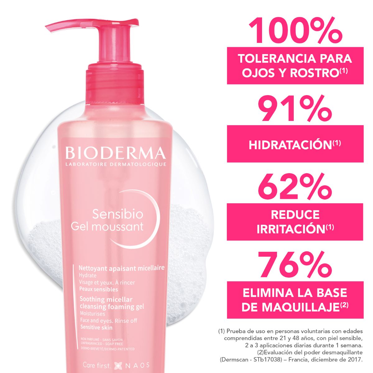 BIODERMA Sensibio gel moussant 200ml