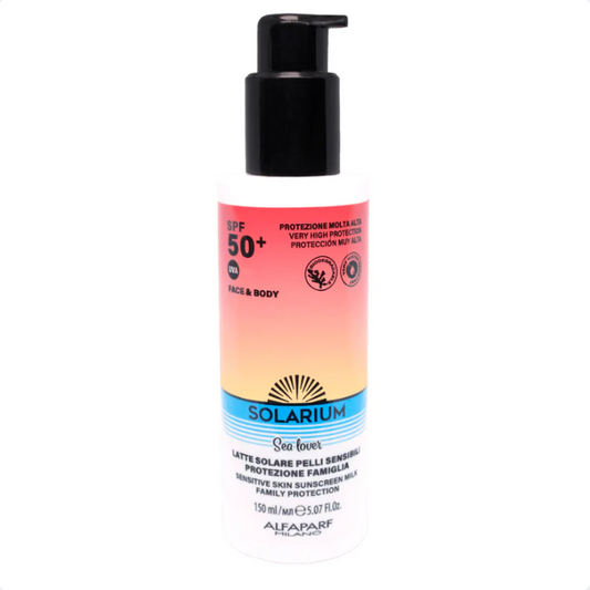 SOLARIUM fps50+ sensitive skin sunscreen milk - family protection 150 ml