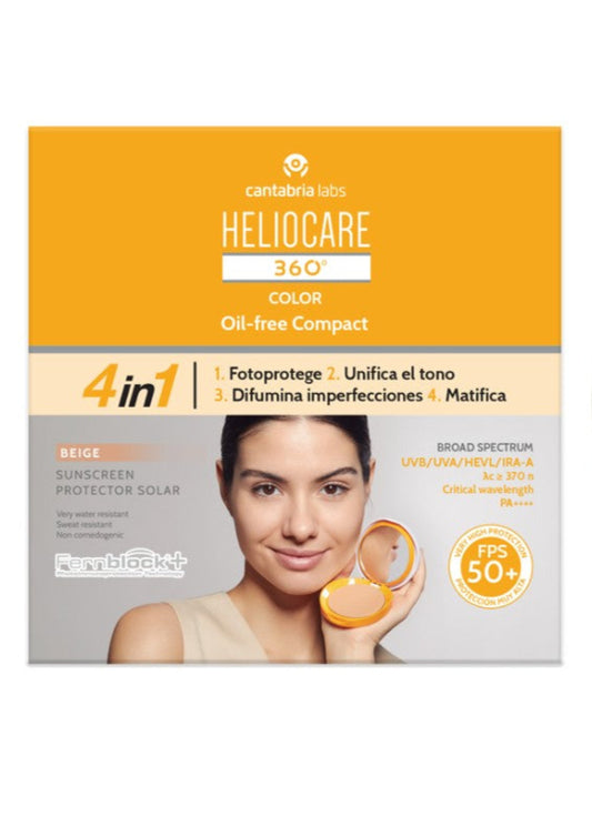 HELIOCARE 360º Oil free compact spf50+ Beige 10g