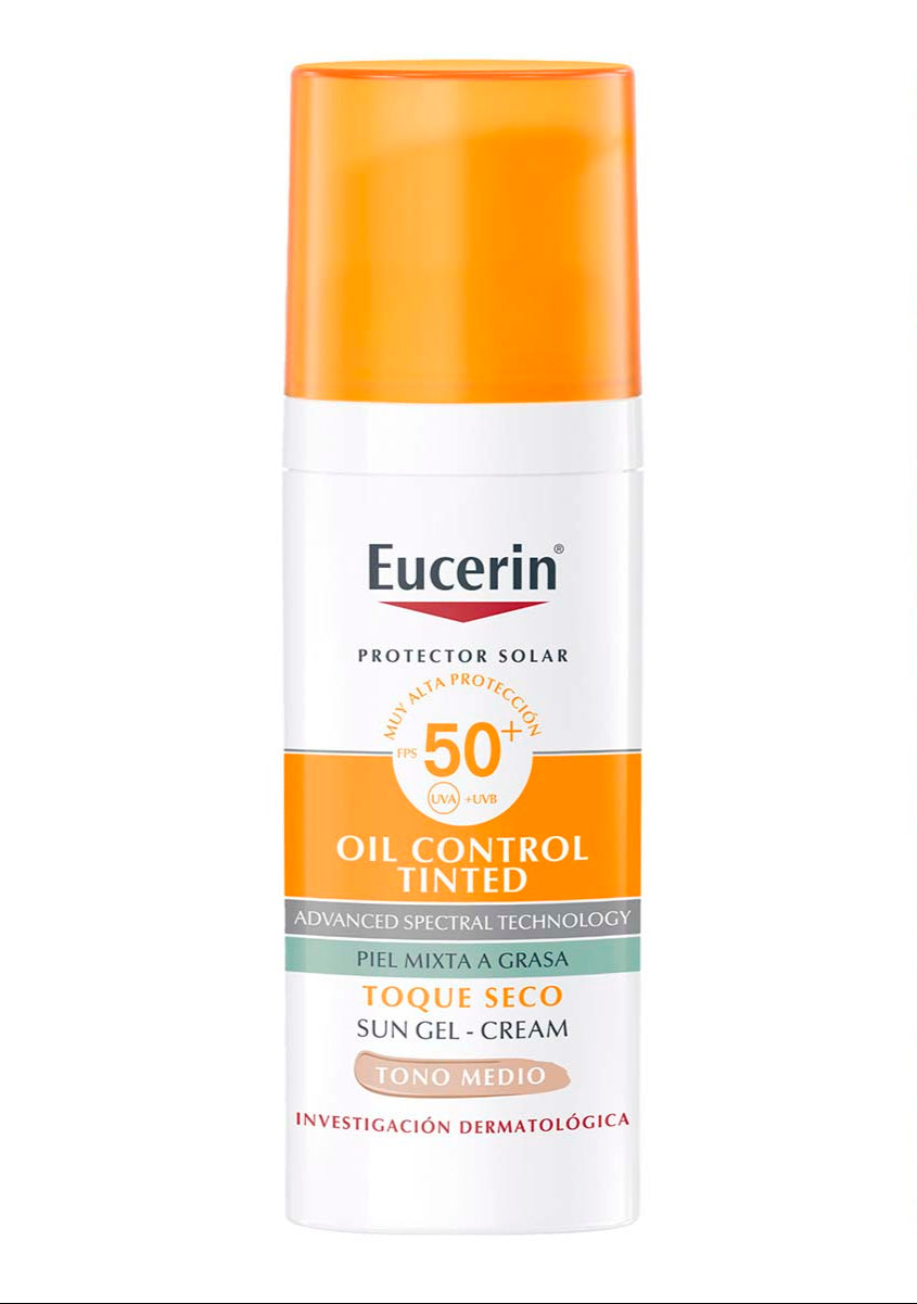 EUCERIN Sun face oil control tono medio spf50+ 50ml