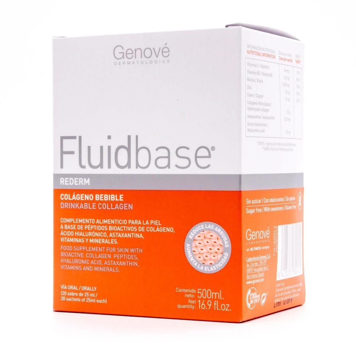 GENOVÉ Fluidbase Rederm colageno bebible 500ml