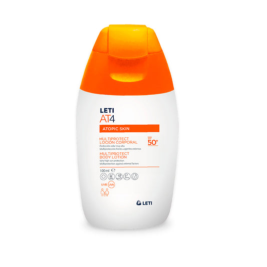 LETI AT4 Multiprotect loción corporal FPS50+ 100ml