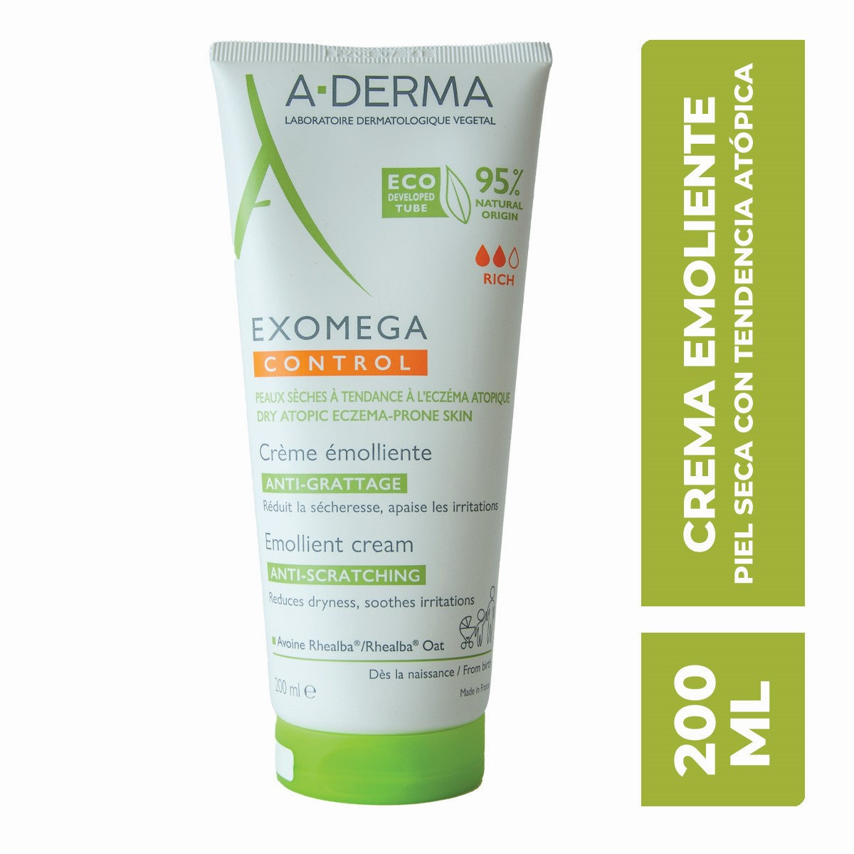 ADERMA Exomega Control Crema Emoliente Anti Comezón 200ml