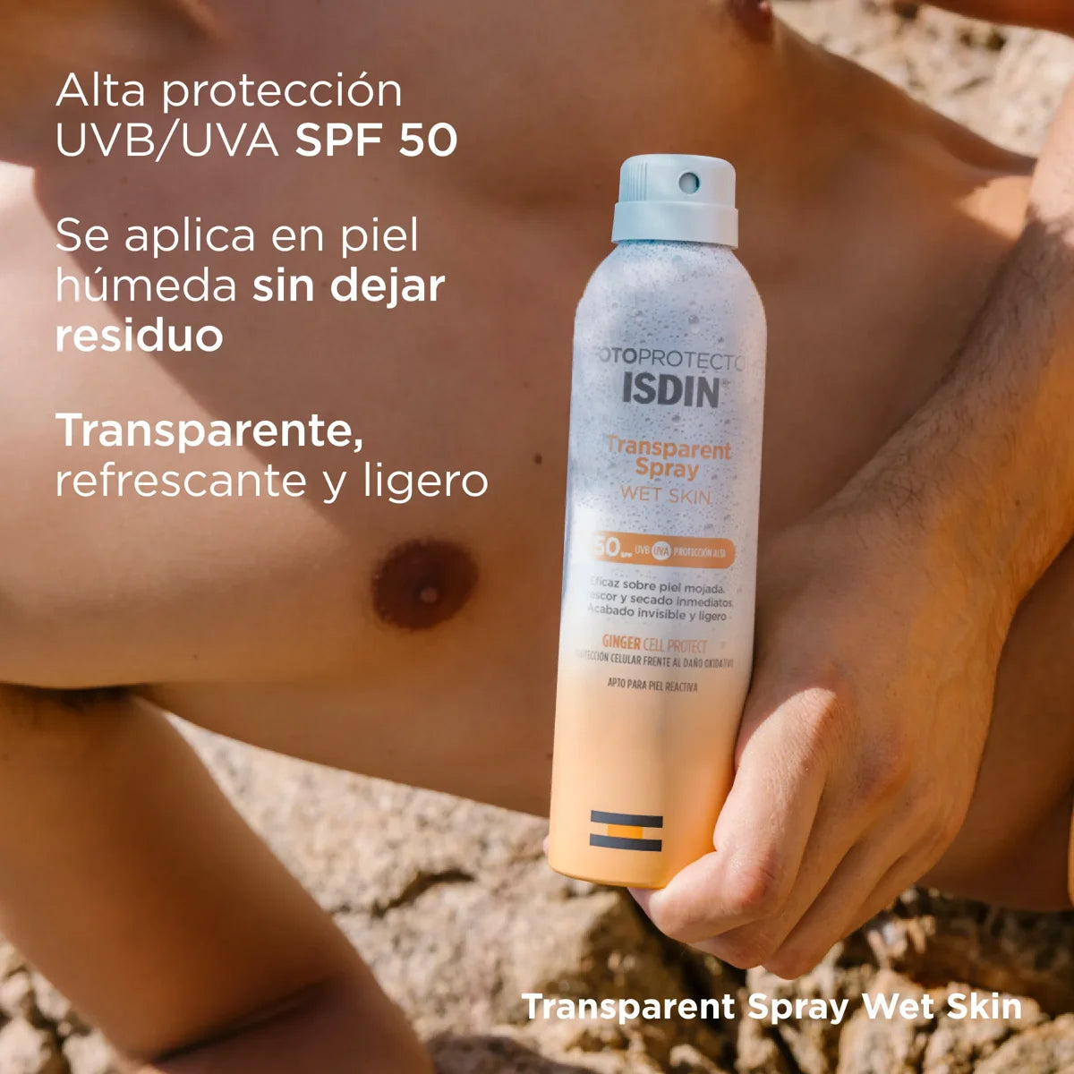 ISDIN Fotoprotector transparent spray wet skin FPS50+ 250ml