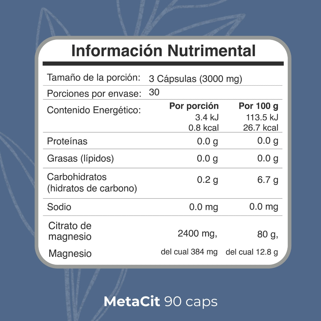 BIOBO LABS metacit 90caps 1000mg vegetal