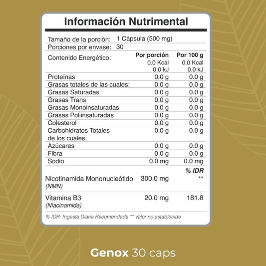 BIOBO LABS revigen genox 30caps 500mg