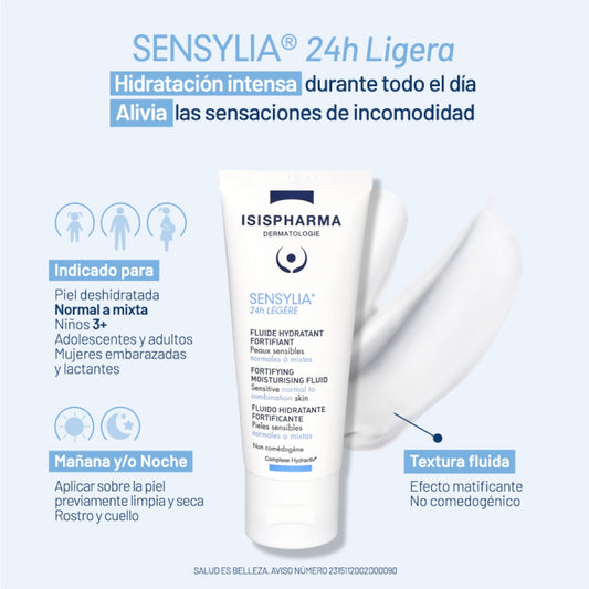 ISISPHARMA SENSYLIA 24H MOISTURIZING FLUID 40ML