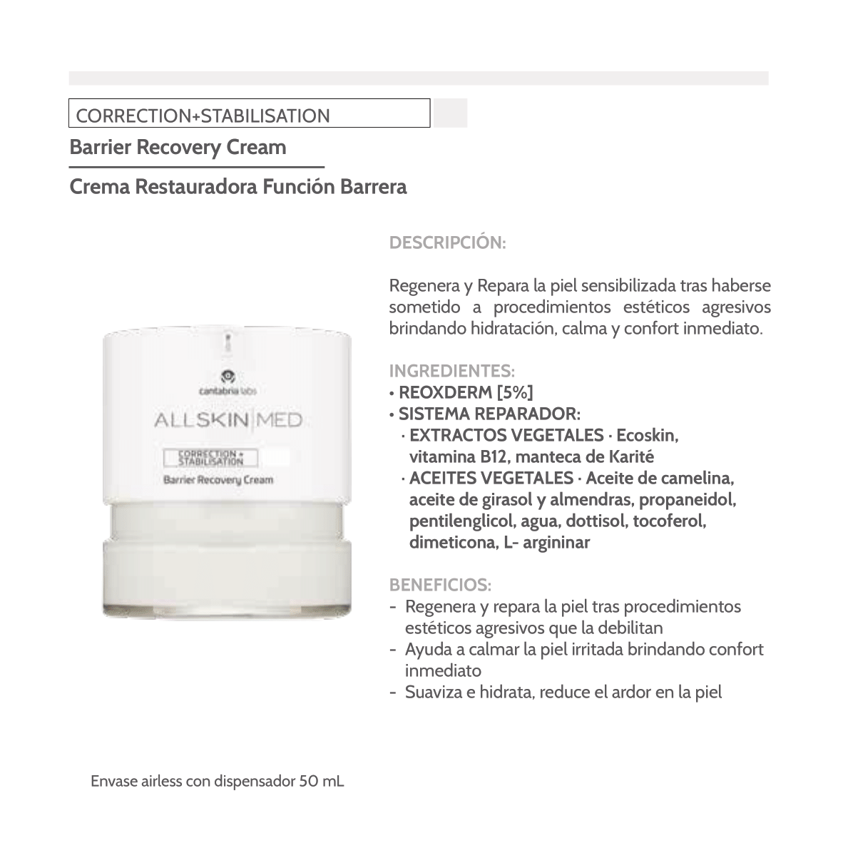 ALL SKIN MED Recovery cream 50ml