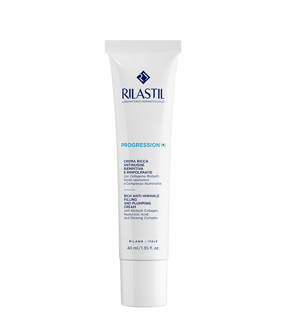 RILASTIL PROGRESSION (+) RICH ANTI-WRINKLE FILLING AND PLUMPING CREAM 40ML