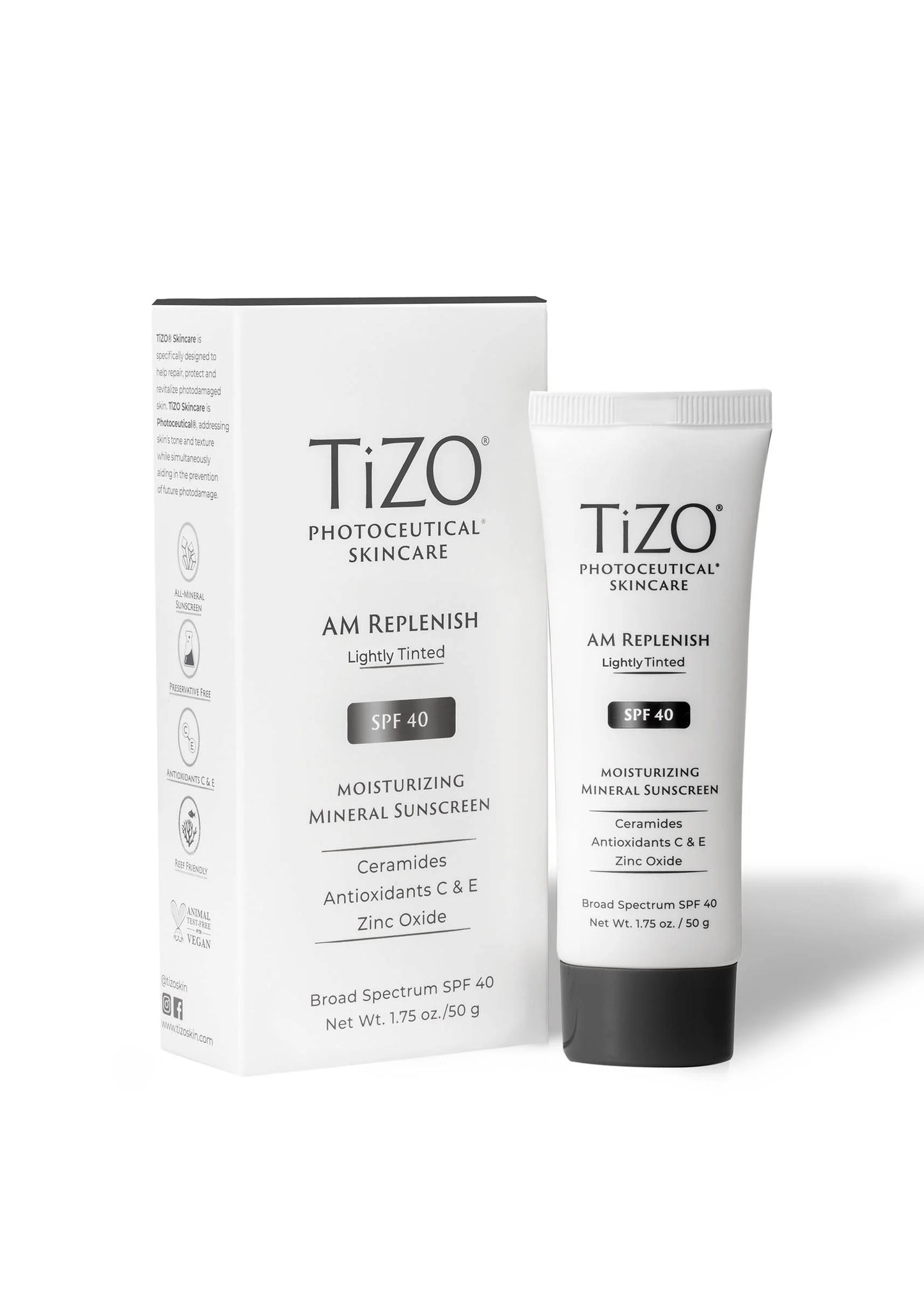 TIZO AM Replenish SPF40 con color 50ml