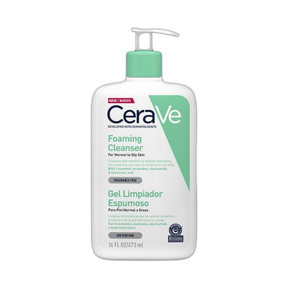 CERAVE Gel Limpiador Espumoso 473ML (fondo limpio)