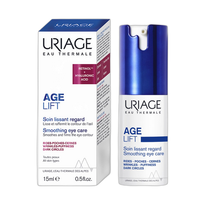URIAGE Age lift contorno de ojos alisante y reafirmante 15ml (fondo limpio)