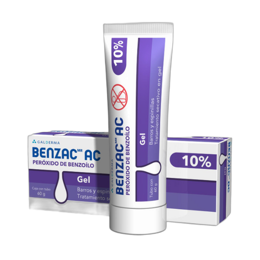 GALDERMA Benzac Ac gel 10% 60gr (fondo limpio)