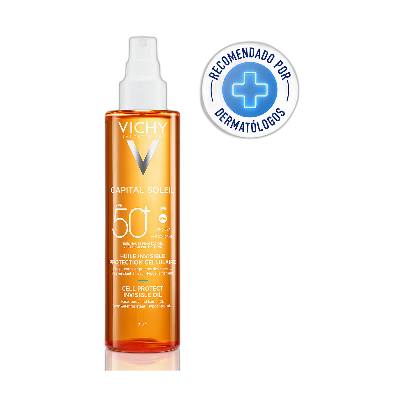 VICHY Capital soleil cell protect oil fps50 200ml (fondo limpio)