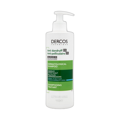 VICHY Dercos shampoo anticaspa cabello normal a graso 390ml (fondo limpio)