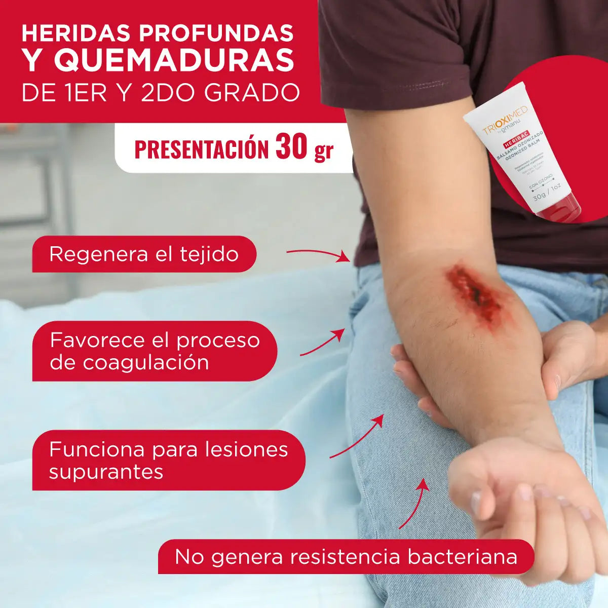 TRIOXIMED Heribac bálsamo ozonizado 30g