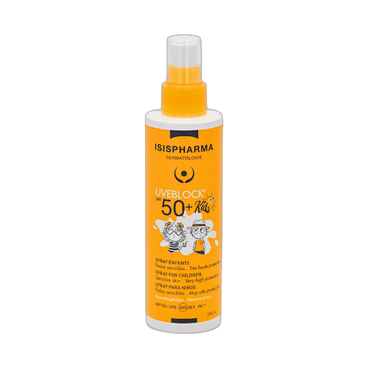 ISISPHARMA Uveblock fps50+ spray para niños 200ml (fondo limpio)