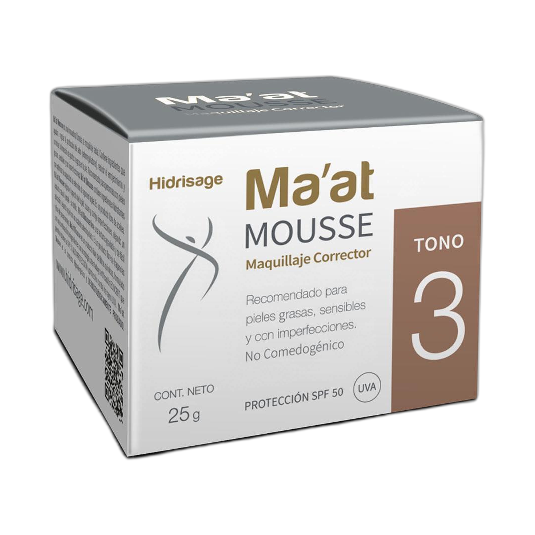 HIDRISAGE Ma'at Mousse tono 3 (fondo limpio)