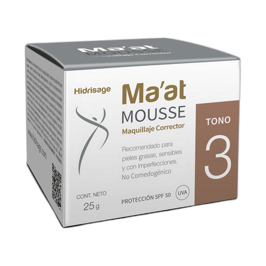 HIDRISAGE Ma'at Mousse tono 3 (fondo limpio)