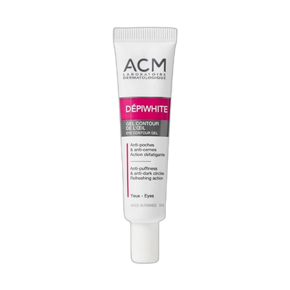 ACM DÉPIWHITE Gel contorno de ojos 15ml (fondo limpio)