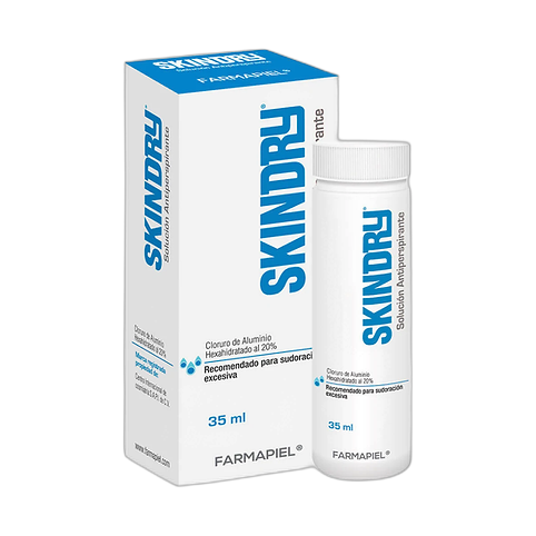 FARMAPIEL SKINDRY ANTITRANSPIRANTE (antes Drysol) (fondo limpio)