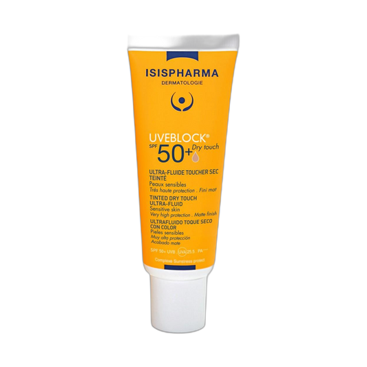 ISISPHARMA UVEBLOCK fps50+ toque seco tono medio 40ml (fondo limpio)
