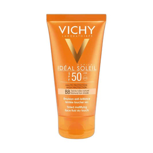 VICHY Ideal Soleil Bb toque seco con tinte fps50+ 50ml (fondo limpio)