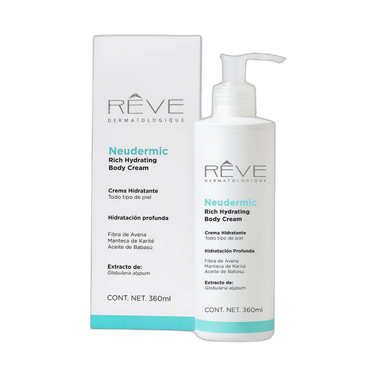 RÉVE Neudermic rich hydrating body cream 360ml (fondo limpio)