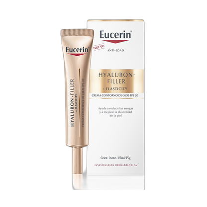 EUCERIN Hyaluron Filler+Elasticity contorno de ojos 15ml (fondo limpio)