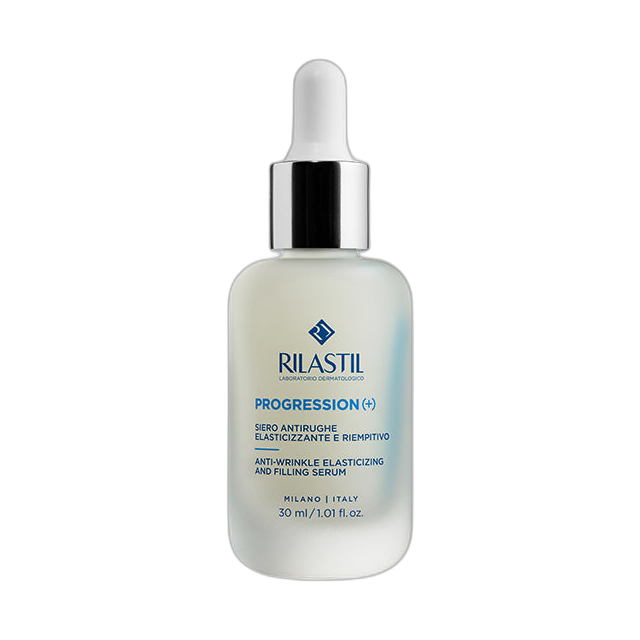 RILASTIL PROGRESSION (+) ANTI-WRINKLE ELASTICIZING AND FILLING SERUM 30ml (fondo limpio)
