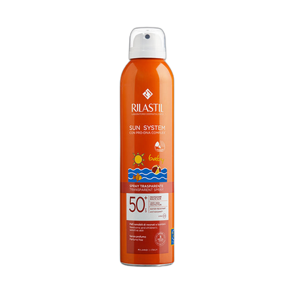 RILASTIL TRANSPARENT SPRAY BABY AND CHILDREN'S SENSITIVE SKIN SPF50+ 200ML (fondo limpio)