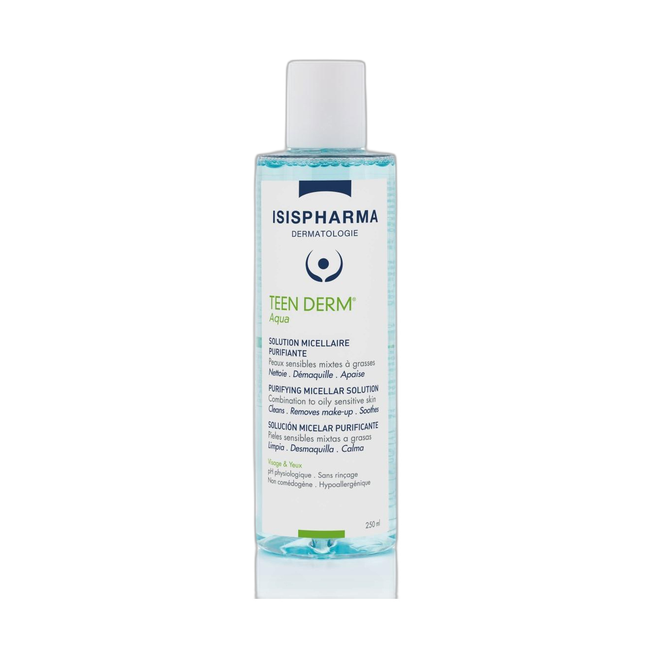 ISISPHARMA TEEN DERM Aqua micelar 250ml (fondo limpio)