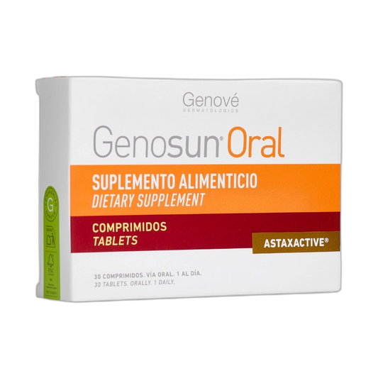 GENOVE Genosun oral suplemento alimenticio c/30 tabs. (fondo limpio)