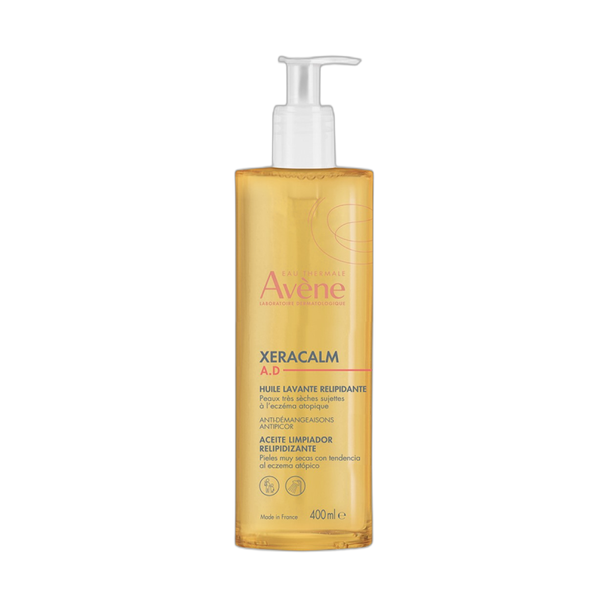 AVENE Xeracalm A.D aceite dermo-limpiador 400ml (fondo limpio)
