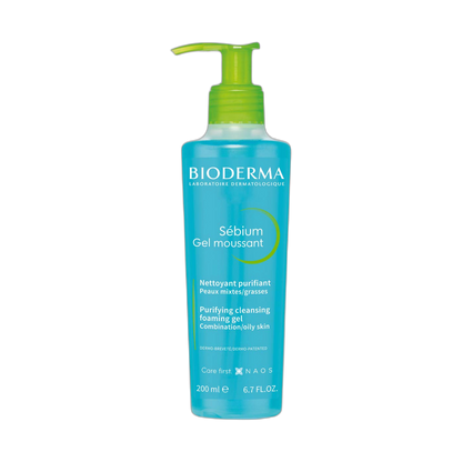 BIODERMA Sébium gel moussant 200ml (fondo limpio)
