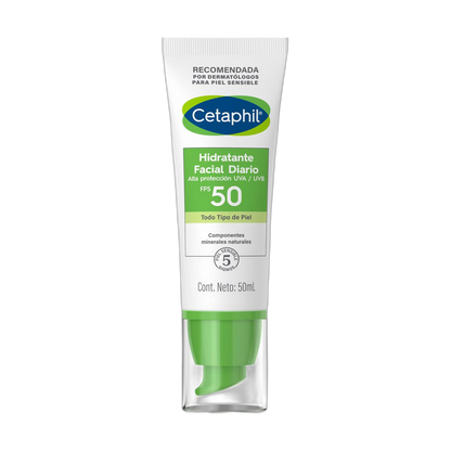 Cetaphil Hidratante Facial Diario fps50 50ml (fondo limpio)
