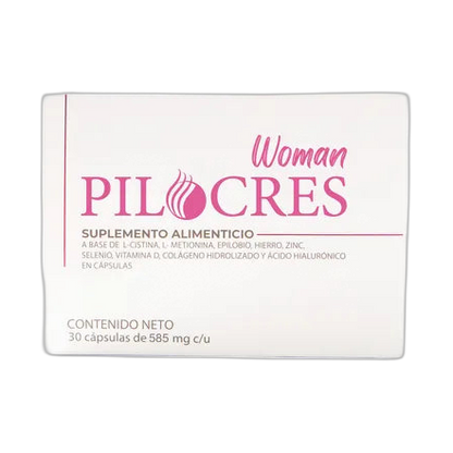 PILOCRES Woman 30 cápsulas (fondo limpio)