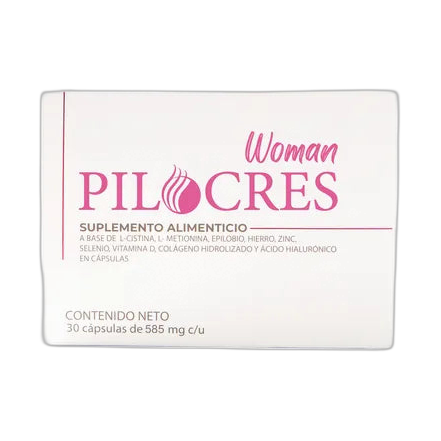 PILOCRES Woman 30 cápsulas (fondo limpio)