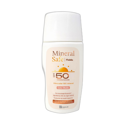 PANALAB Mineral Safe Fluido fps 50+ Color Medio (fondo limpio)