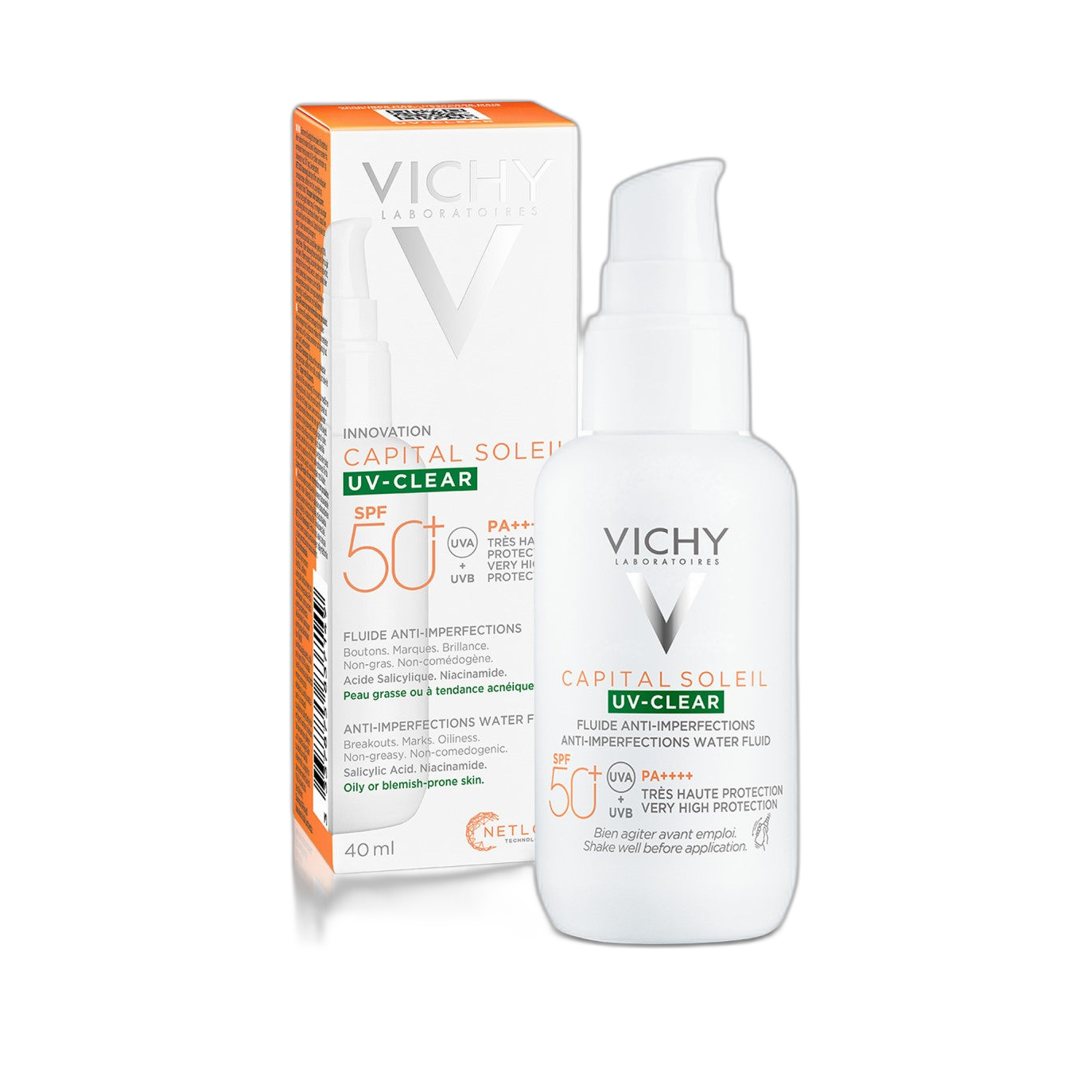 VICHY Capital Soleil uv-clear fps50+ 40ml (fondo limpio)