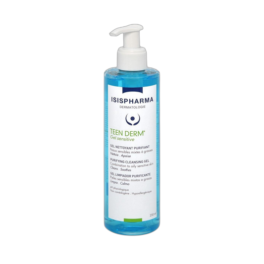 ISISPHARMA TEEN DERM Gel sensitive 250ml (fondo limpio)