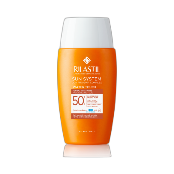 RILASTIL SUN SYSTEM PPT WATER TOUCH FLUID  SPF 50+   40ML (fondo limpio)